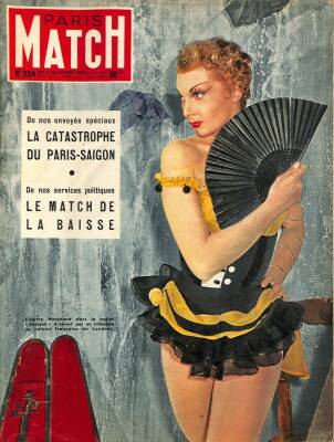 Paris Match 19 Sept.1953 - Kapak Colette Marchand DRG584 - 1