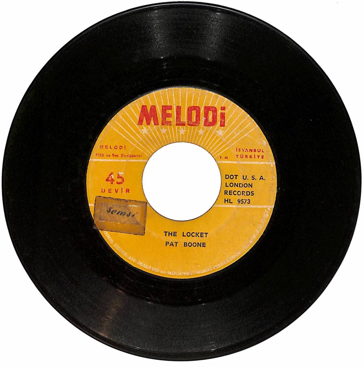 Pat Boone - The Locket / Speedy Gonzales PLAK (10/5.5) PLK24787 - 1