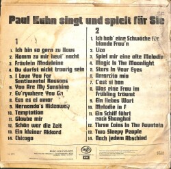 Paul Kuhn – Paul Kuhn Singt Und Spielt Für Sie (28 Party Hits Mit Paul Kuhn) LP (108) PLK17253 - 2