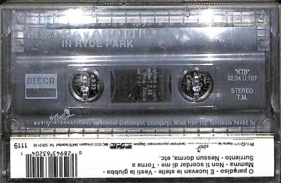 Pavarotti * In Hyde Park * Kaset KST20358 - 2