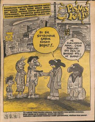 Pişmiş Kelle Mizah Dergisi 3 Ocak 1992 Sayı97 NDR81339 - 1