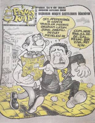 Pişmiş Kelle Mizah Dergisi Sayı55 15 Mart 1991 NDR20499 - 1