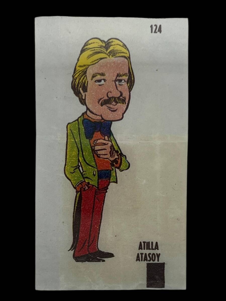 POPTİP -KENT Ünlüler Serisi Atilla Atasoy Sticker No 124 -1980 Ler#SKZ517 - 1