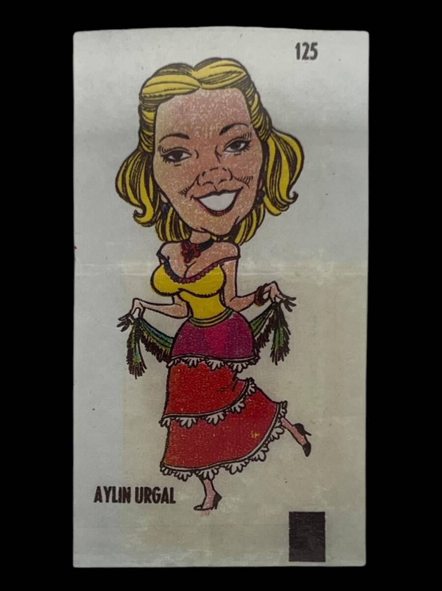 POPTİP -KENT Ünlüler Serisi Aylin Urgal Sticker No 125 -1980 Ler#SKZ516 - 1