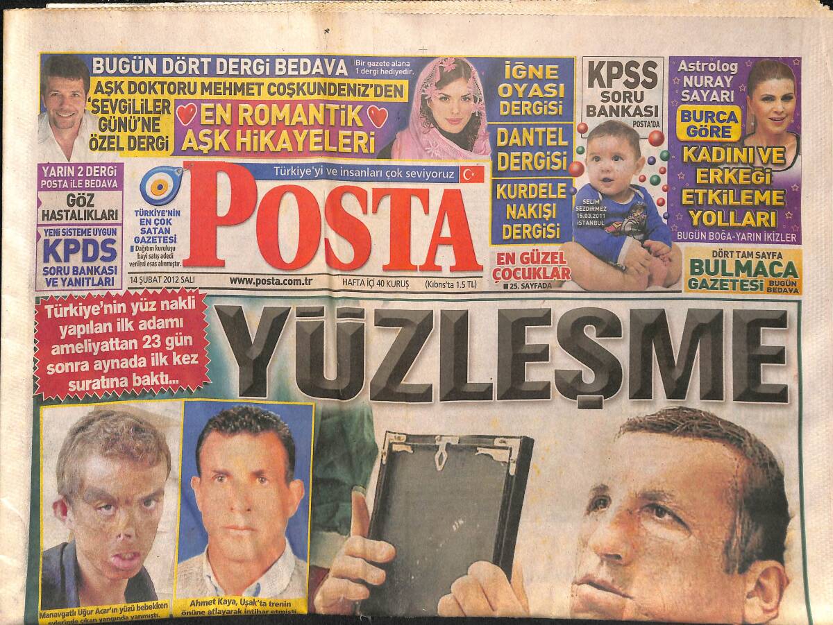 Posta Gazetesi 14 Şubat 2012 - Neco İle Eşi İdil Erge Çok Mutlu - Aziz Yıldırım: Bizim Mücadelemiz Zulüm Ve Zalimledir GZ154948 - 1