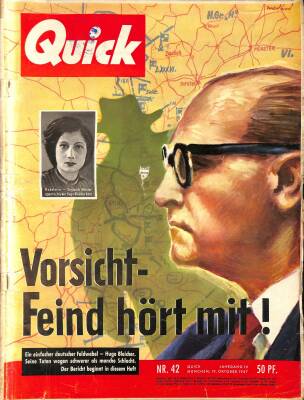 Quick Magazine 19 October 1957 - Hugo Bleicher, Odile Mallet, Britta Adenauer NDR85491 - 1