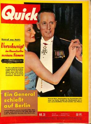 Quick Magazine 2 August 1958 - General Geze, Elsa Maxwell, Gina Lollobrigida NDR85484 - 1