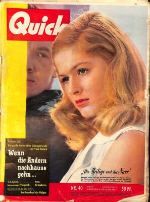 Quick Magazine 5 October 1957 - Agnes Günther, O.W.Fischer NDR85494 - 1