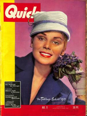 QUICK Nr. 11 16 Marz 1957 - Caterina Valente İn Paris, Olga Tschechowaq NDR83624 - 1