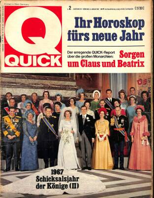 QUICK Nr. 2 8 Januar 1967 - 1967 Schicksalsjahr Der Könige 2 NDR83590 - 1