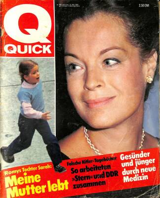 QUICK Nr. 21 19 Mai 1983 - Romys Tochter Sarah, Petra Kekky, Hilde Kulbach NDR83693 - 1