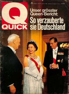 QUICK Nr. 23 6 Juni 1965 - Kapak Elizabeth , David Cameron ve Frau Shirley, Anatol Aber NDR83529 - 1