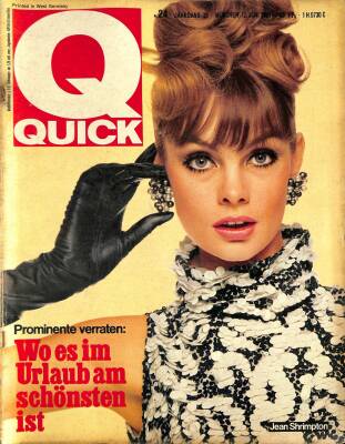 QUICK Nr. 24 12 Juni 1966 - Jean Shrimpton, Gina Lollobrigida, Rock Hudson NDR83671 - 1