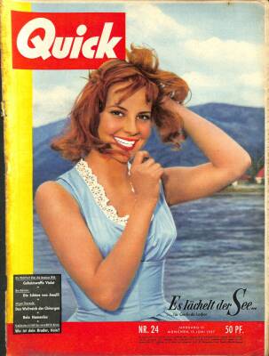 QUICK Nr. 24 15 Juni 1957 - Gerlinde Locker, Henri Spaak, Nina Diyer NDR83636 - 1