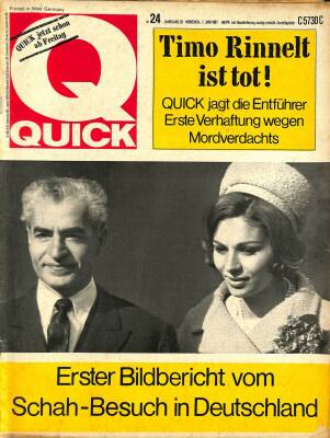 QUICK Nr. 24 7 Juni 1967 - Erster Bildbericht Vom Schah Besuch In Deutschland NDR83607 - 1