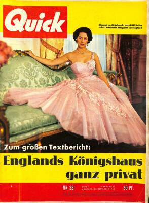 QUICK Nr 38 20 September 1958 - Prinzessin Margarret, Anita Ekberg, Sophia Loren NDR84148 - 1