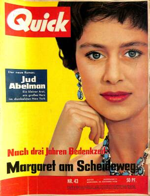 QUICK Nr 43 25 Oktober 1958 - Kapak Margaret NDR84138 - 1