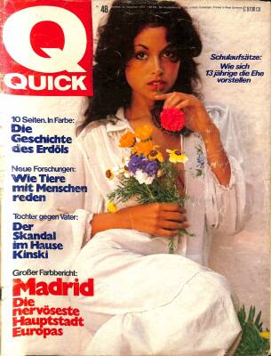 QUICK Nr. 48 20 November 1975 - Kinski Tochter Nastassja, Otmar Kauck NDR83698 - 1