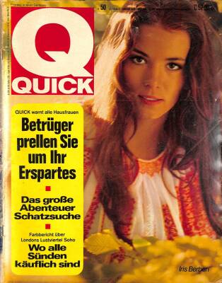 QUICK Nr. 50 10 Dezember 1969 - Kapak Iris Berben NDR83526 - 1