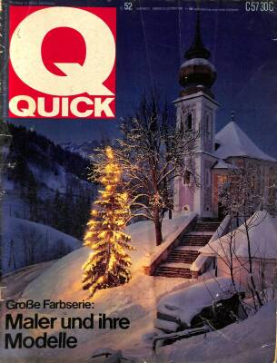 QUICK Nr. 52 25 Dezember 1968 - Grobe Farbserie Maler Und Ihre Modelle - 1