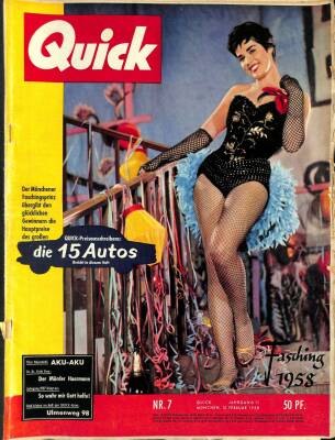 QUICK Nr 7 15 Februar 1958 - Prinzessin Carolin, Hedy Lamarr NDR84152 - 1