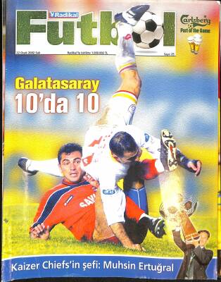 Radikal Futbol Dergisi - 22 Ocak 2002 - Kaizer Chiefs, Muhsin Ertuğral, Oray Eğin, Cengiz Alkan, Güney Afrika NDR85851 - 1