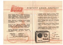 RADYO-Burla Biraderler- Decca Portatif Çanta Radyo Reklam Broşörü EFM(N)1090 - 8