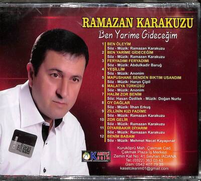 Ramazan Karakuzu - Ben Yarime Gideceğim (Sıfır Ürün) CD Müzik CD1939 - 2