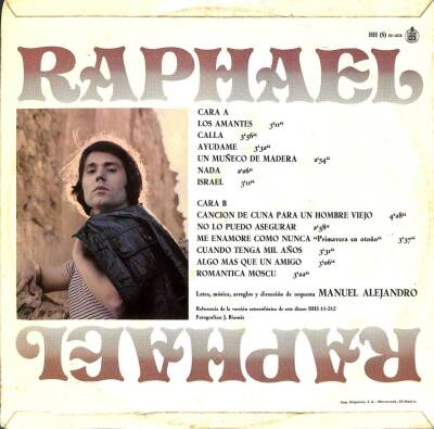 Raphael – Algo Mas Mexico Press LP (109) PLK17459 - 2