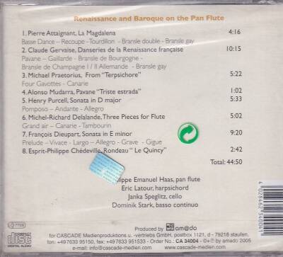 Renaissance And Baroque On The Pan Flute (Sıfır Ürün) CD Müzik CD857 - 2