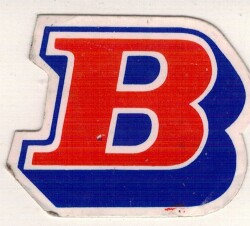 Retro B Harfli Sticker AKS1491 - 1