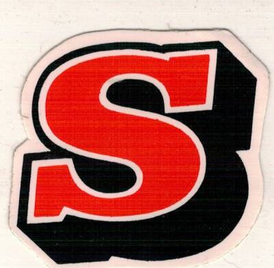 Retro S Harfli Sticker AKS1492 - 1