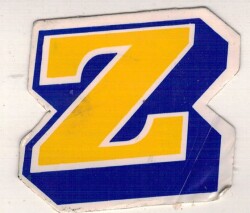 Retro Z Harfli Sticker AKS1516 - 1