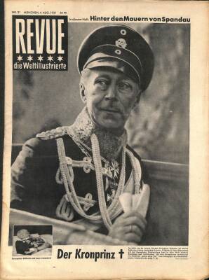 Revue Die Weltillustrierte Nr 31 4 Aug 1951 - Wilhelm 2 , Joyce Matthews NDR83940 - 1