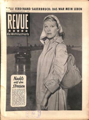 Revue Die Weltillustrierte Nr 39 29 September 1951 - Hildegard Knef, Anne Baxter NDR83974 - 1