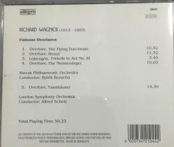 Richard Wagner *Famous Overtures * ( İkinci El ) CD Müzik CD2566 - 2