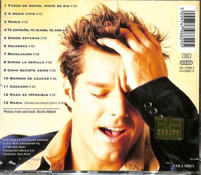 Ricky Martin - A Medio Vivir - CD Müzik (108) CD3312 - 2