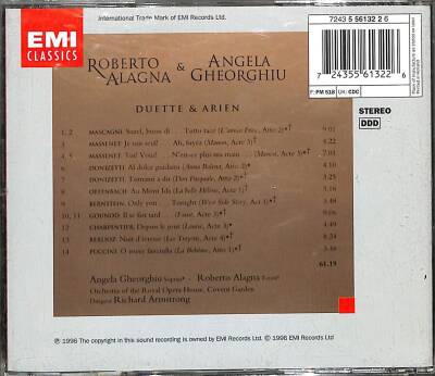 Roberto Alagna & Angela Gheorghiu *Duette & Arien * ( İkinci El ) CD Müzik CD1548 - 2