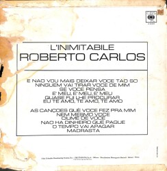 Roberto Carlos – LInimitabile 1969 Italy LP (109) PLK17432 - 2