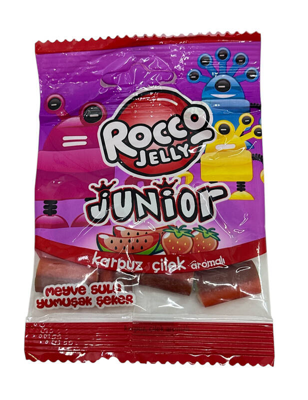 Rocco Jelly Karpuz&Çilek Aromalı Meyve Sulu Yumuşak Şeker 2008#SKZ234 - 2