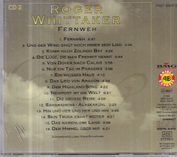 Roger Whıttaker *Fernweh * ( İkinci El ) CD Müzik CD1483 - 2