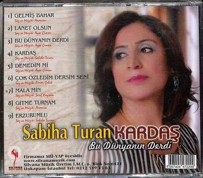 Sabiha Turan Kardaş - Bu Dünyanın Derdi (Sıfır Ürün) CD Müzik CD2050 - 2