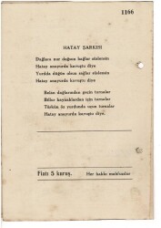 Sadeddin Kaynak -1939 Enternasyonal İzmir Fuar Hatırası Nota Kitapçığı EFM1960 - 2