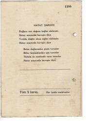 Sadeddin Kaynak -1939 Enternasyonal İzmir Fuar Hatırası Nota Kitapçığı EFM1960 - 5