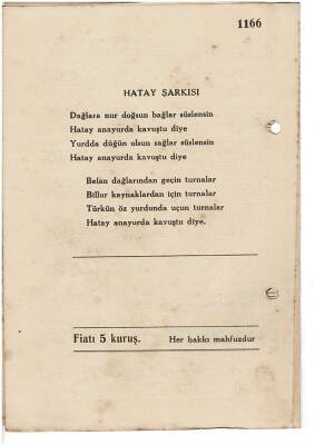 Sadeddin Kaynak -1939 Enternasyonal İzmir Fuar Hatırası Nota Kitapçığı EFM1960 - 5