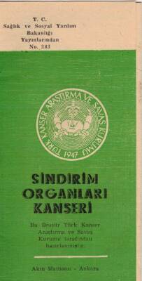 SAĞLIK- 1947 Sindirim Organları Kanseri Broşürü EFM(N)3755 - 3