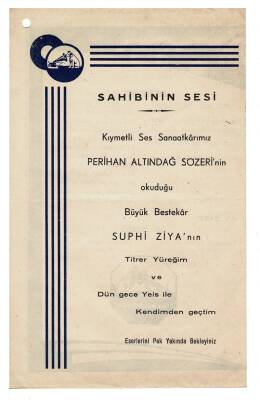 Sahibinin Sesi En Son Çıkan Türkçe Plakların Listesi Zehra Bilir Kapaklı EFM940 - 6