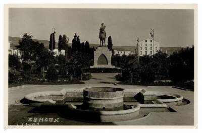 Samsun - 1930 Gazi Parkı Eski Fotokart KRT6261 - 1