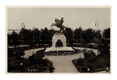 Samsun Atatürk Heykeli Eski Fotokart KRT6267 - 1