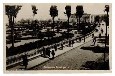 Samsun - Gazi Parkı Eski Fotokart KRT6249 - 1